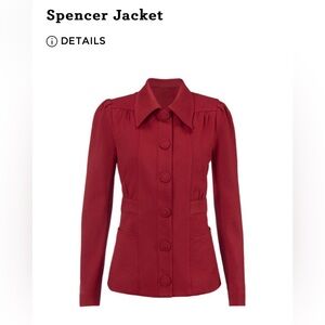 CAbi Red Spencer Jacket